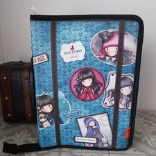 Santoro London Gorjuss My Stamp Collection Binder Folder Case 5 Rubber Stamps