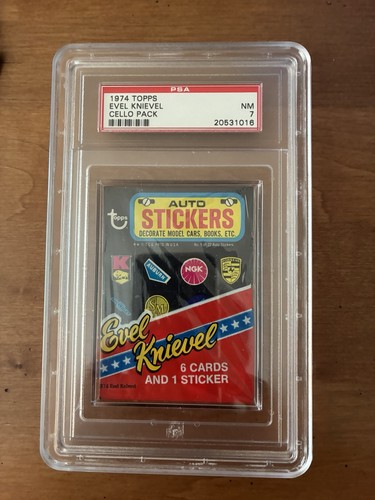 1974 topps evel knievel card - evel,