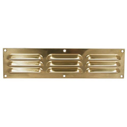 Hooded louvre vent brass - vent,