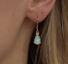 Opal Diamonique QVC Gold