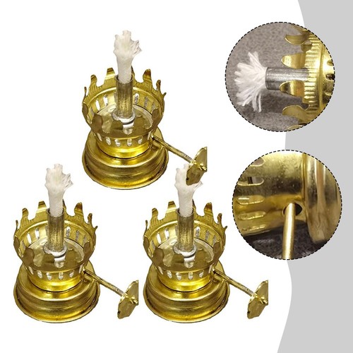 Vintage iron lamp oil - iron,