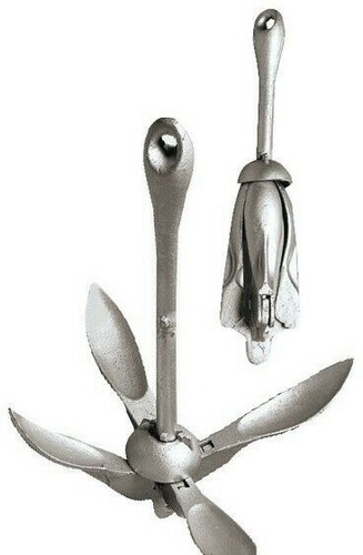 Galvanized folding grapnel - folding,