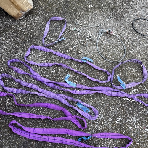 Lot various rigging slings - of,