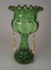 Antique Victorian Green Glass
