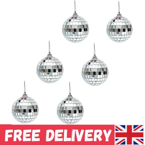 6pcs disco ball 2inch silver - 6pcs,