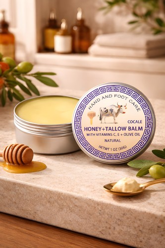 Beef tallow honey balm 30g - honey,