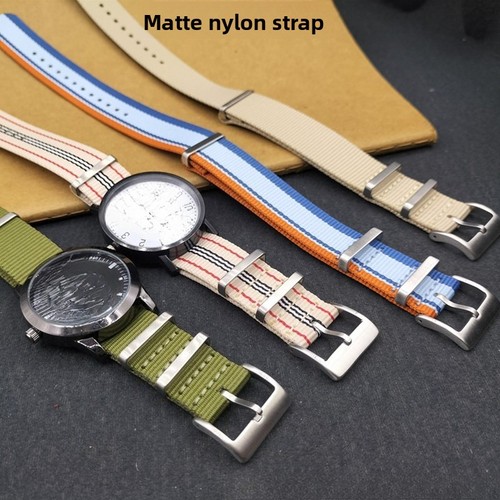 Matte nylon watch strap - matte,