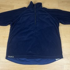 Paramo Reversible Jacket Parameta Fleece Blue 1/4 Zip Jumper Size XL Nikwax