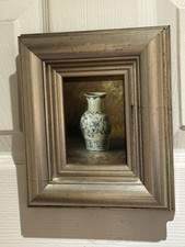 Small Reframed Antique Oil On