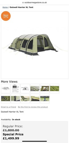Outwell harrier polycotton - outwell,