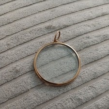 Large antique 9ct gold double - large,