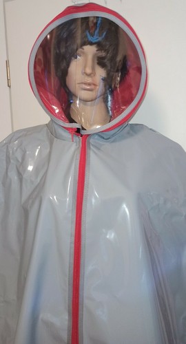 Pvc rain cape paint - cape, rubber