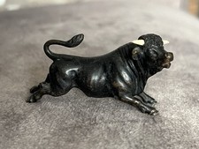 Antique Cold Painted Bronze Bull Bergman ￼