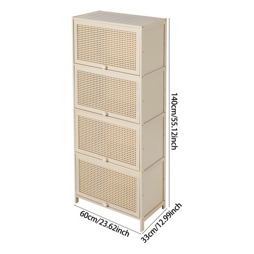 60cm narrow bamboo sideboard - narrow,