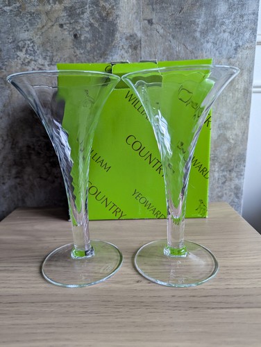 William yeoward glass - william, pair