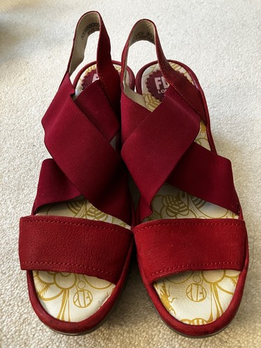 Fly london yanca red - red, leather