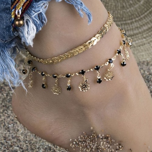 Ankle bracelet anklet chain - ankle,