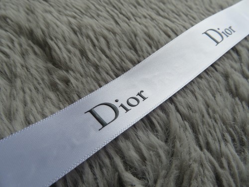 Dior embossed white satin - embossed,