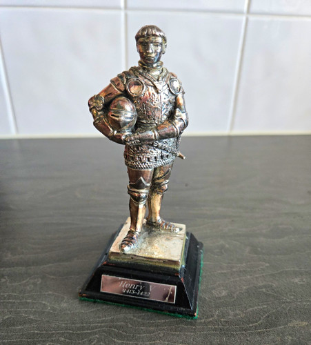 Rare pewter king figure - pewter, statue