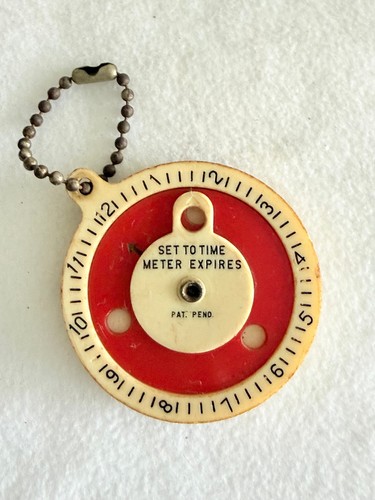 Vintage parking meter timer - vintage,