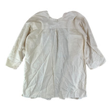 Finnish Army Medical Scrubs WW2 Linen Smock Vintage 1940s Doctors Patient Large