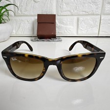 Ray-Ban RB4105 710/51 50-22 Folding Wayfarer Classic Light Havana Sunglasses