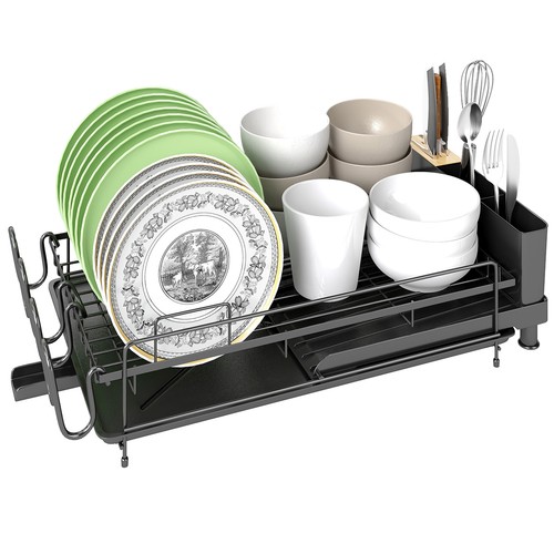 Extendable dish rack drainer - extendable,
