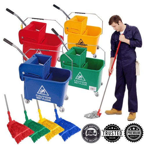 20l mop bucket set floor - bucket,