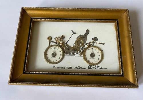 Framed with antique mondaine - with,