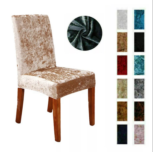 Stretch crushed velvet dining - velvet,