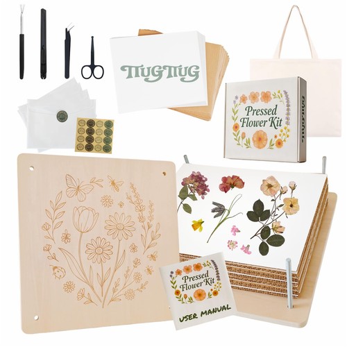 Flower press kit for adults - kit,
