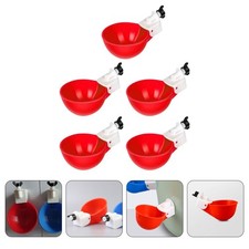 5 Pcs Automatic Drinking Fountain Chicken Waterer Cup Poultry Cups