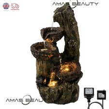 Water Feature Indoor Outdoor LED Fountain Waterfall Garden Decor (withered tree)