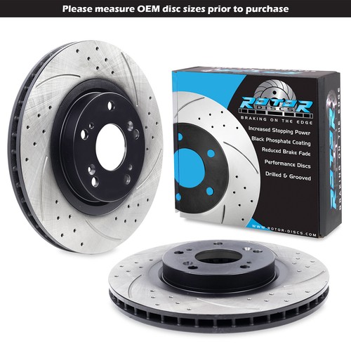 Front drilled grooved 300mm - drilled,