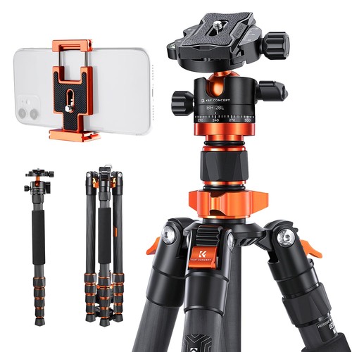 Carbon fibre camera tripod - k&f,