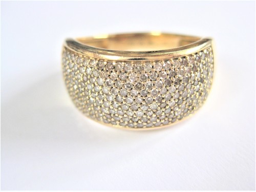 Ring gold 585 with diamonds - 585,