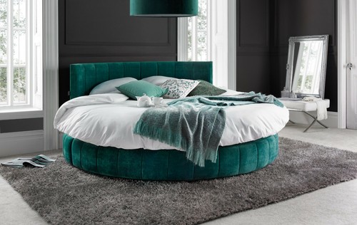 Emerald 6ft round bed - emerald,