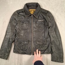 Superdry Leather Jacket Womens