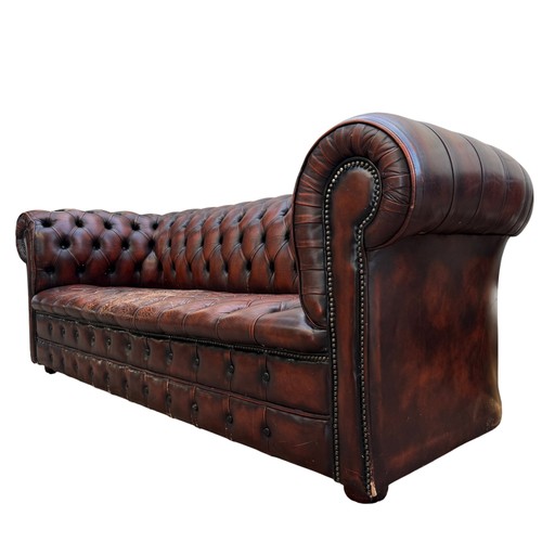 1990s leather chesterfield - 1990s,