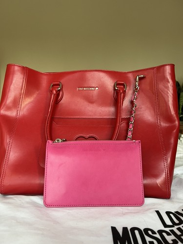 Love moschino leather - moschino, red