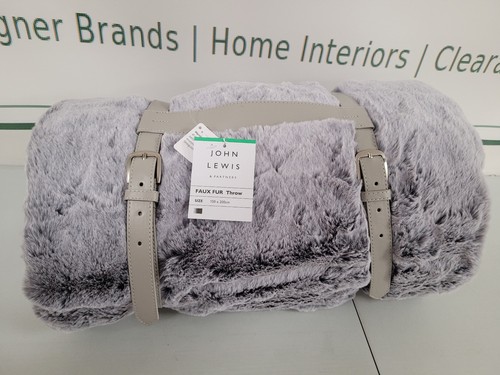 John lewis faux fur throw - faux,