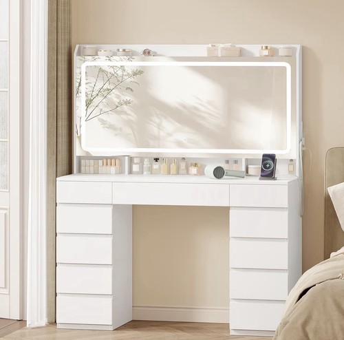 Vanity dressing table with led - vanity,