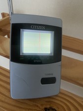 Citizen LCD Mini TV From 1990s Vintage Analogue Battery Operated