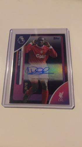 Topps emile heskey signed - heskey,