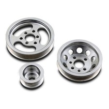ALUMINIUM ALTERNATOR CRANKSHAFT ENGINE PULLEY KIT FOR VW GOLF MK4 1.8T GTI 97-04