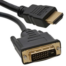 2m DVI 24+1 to HDMI Digital Video Cable/Lead PC or Laptop to LCD HD TV 6ft GOLD