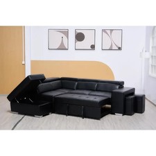 Modern Black Leather