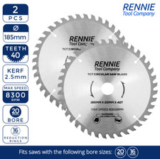 2 x TCT Circular Saw Blade