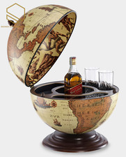 Zoffoli Nettuno Safari Desk Bar Globe Refined Drinks Cabinet Historical Flair