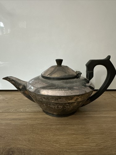 Antique silver plated teapot - antique,